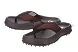 Golf Gators 'Spackler' Golf Flip-Flops Shoes Mens - Brown