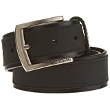 Columbia Mens 38mm Leather Belt With Overlay