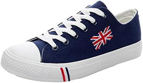 Xiaxian Couple Vanvas Casual Fashion Shoes For Women(8 B(M)US,Blue)