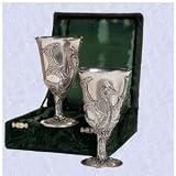 mythical dragon goblets (set of two with box)