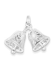 Sterling Silver Moveable Bells Charm. Metal Wt- 3.4g