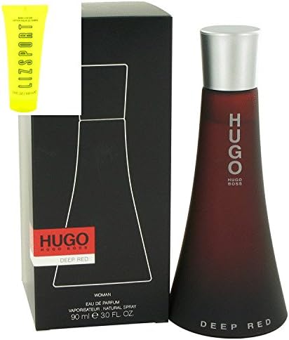 Hugo Boss Deep Red for Women 3oz EDP & Liz Sport 3.4oz Lotion (see description for details)