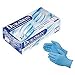 9-1/2" Powdered Unlined Nitrile Disposable Gloves, Blue, Size M, 100PK
