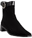 Stuart Weitzman black fabric 'Temperature' ankle boots