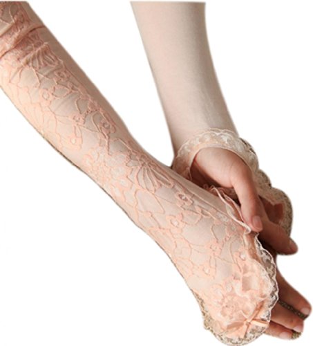 Shineray Opera Long Sexy Lace Fingerless Uv Protection Sun Block Gloves Sleeves