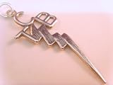 Elvis Presley Tcb Pendant Solid Sterling Silver 925