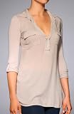 Splendid Long Sleeve Flap Pocket Shirting Tee (ST5964)