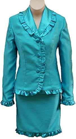 SISTARS Two Pieces Interview Suits for Girls Pageant Dresses Kids Custom Made 9 Turquoise
