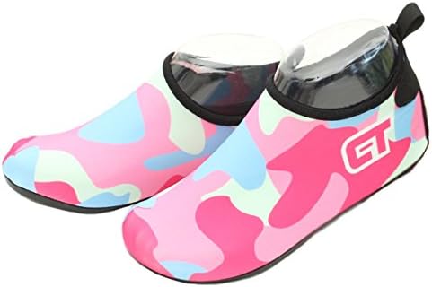 Beach Swim Surf - Barefoot Water Shoes Flexible - Yoga Exercise Running Diving Men Women (M (US 5.5-6 EUR 36-37), RED)