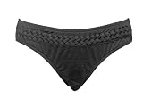 Kenneth Cole Black Swimsuit-bottoms w/Braided Trim