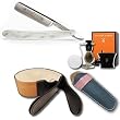 DOVO 506B 6/8 Col Conk Straight Razor with Luxury Shave Set