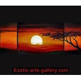 Sunset Painting Landscape Painting African Landscape Painting 129
