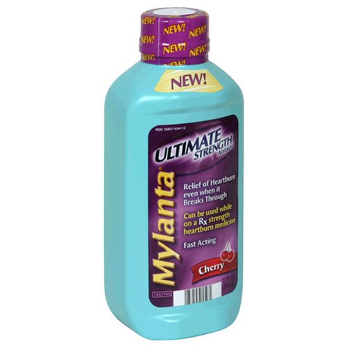 acid_reflux - Mylanta Antacid Ultimate Strength Cherry 12Ounce Bottles Pack - B001E96MIA