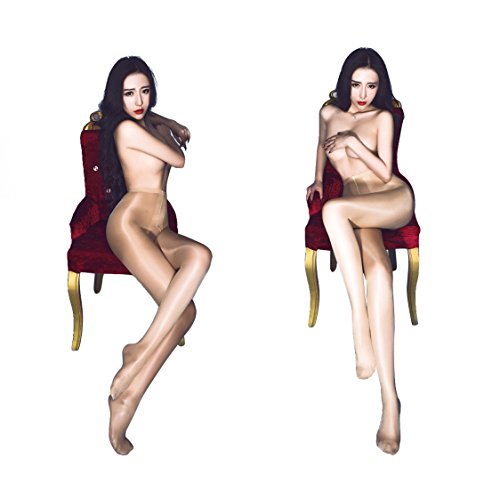Womens Sexy Crotchless Lace Pantyhose, Fleshcolor, One Size