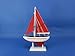Hampton Nautical Pacific Sailer Red/Red Sails 9
