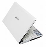 MSI 10�C���`���C�h�t���l�b�g�u�b�N Netbook U123 �p�[���z���C�g U123-WH U123-WH