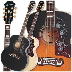 Epiphone EJ-200 Super Jumbo Guitar Black