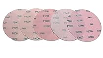 5 Inch Hook and Loop Wet / Dry Auto Body Film Sanding Discs, 10 Pack, Assorted Fine Grits
