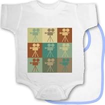 Operating a Camera Pop Art Bib and Onesie