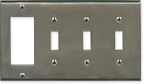 SATIN NICKEL Switchplates Outlet Covers, Rocker, GFCI