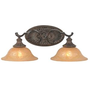 Royce Lighting RV2250 3-82 Belcaro 3-Light Vanity with Cream Sandblasted Glass, Gilded... by Royce Lighting