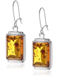 Sterling Silver Honey Amber Medium Earrings