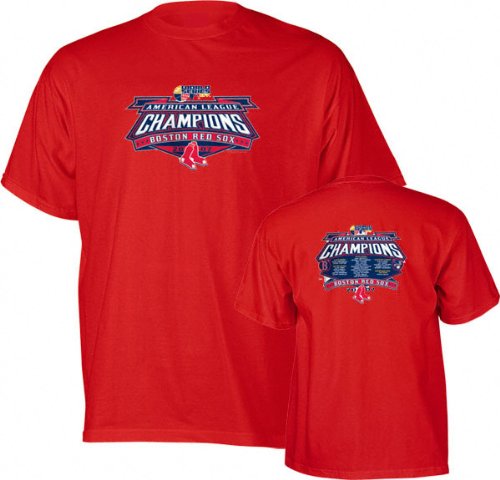 Buy Boston Red Sox 2007 American League Champions Team Roster T-Shirt