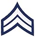 White/Navy Blue CPL Chevron Emblem