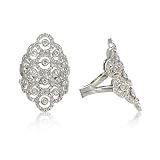 18k White Gold Diamond Honeycomb Ring( 2.60 ct.tw. )