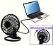LUPO Plastic Mini USB Desk Fan with 360 Degree Rotation - BLACK