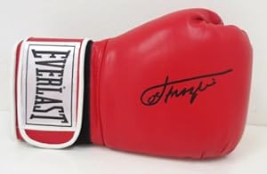 Joe Frazier Signed Red Everlast Boxing Glove SI + LOA