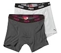 Puma Mens Two Pack Boxer Grey/White