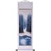 Hand-Painted 50" Oriental Wall Art Scroll - Cranes On Frozen Lake With White Border