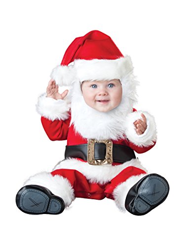 InCharacter Costumes Baby's Santa Baby Costume, Red/White/Black, Medium