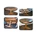 Round Pedestal Extension Table Plan (Woodworking Project Paper Plan)