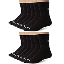Under Armour Men's Charged Cotton Crew Socks - 12 Pairs (2-pk (12 pair) Medium, Black)
