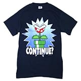 Nintendo （ニンテンドー） パックンフラワー Tシャツ Lサイズ (Navy) ［並行輸入品］