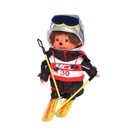 Monchhichi Sport Ski Monchhichi Plush Doll