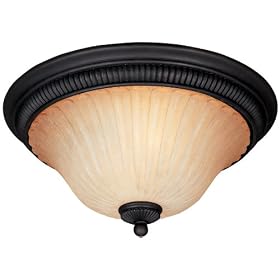 World Imports Lighting 3873-89 Brondy 2-Light Flush Mount Fixture, Bronze by World Imports