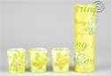 6er-SET Glas-Teelichthalter Schmetterling - 6 x 20 cm