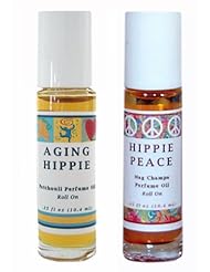 From Amazon.com. Click for details:
 Aging Hippie (Patchouli) + Hippie Peace (Nag Champa) Perfume Oil Roll On - Set of 2 Aging Hippie (Patchouli) + Hippie Peace (Nag Champa) Perfume Oil Roll On - Set of 2