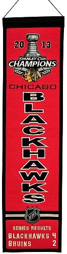 Chicago Blackhawks 2013 NHL Stanley Cup Champions Wool Heritage Banner