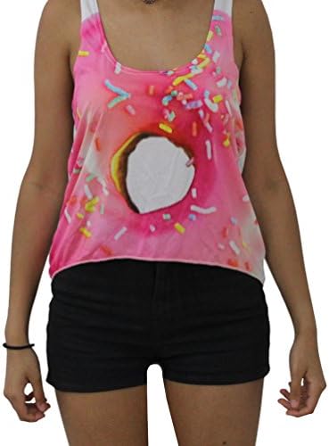 Yummy Donut Kawaii Summer Crop Top (Large)