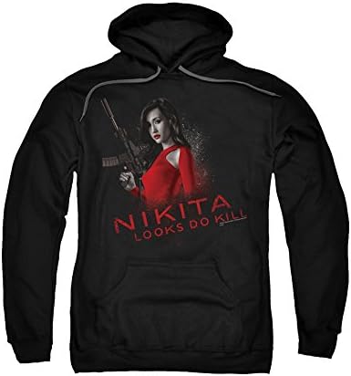 Nikita Spy Thriller Drama Action TV Cw Looks Do Kill Adult Pull-Over Hoodie