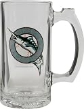 Florida Marlins Beer Mug: 3D Logo Glass Tankard