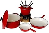 Paylesscookware 16 Piece Burgundy Classic Cookware Set
