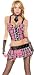 Sexy Adult Womens Halloween Costumes Naughty Pink Plaid Punk Schoolgirl School Girl Costume Theme Party Outfit