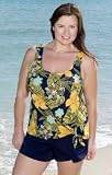 Penbrooke Aztec Dream Plus Size Shortini Swimsuit - Plus Size Swimwear Plus Size Swimsuits