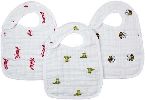 aden + anais 3 Pack Muslin Snap Bib