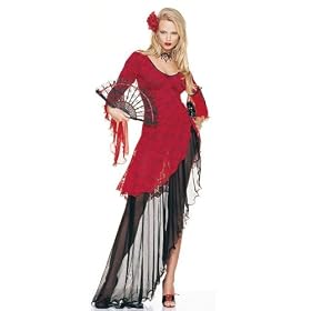 Sexy Spanish Dancer Womens Halloween Costume